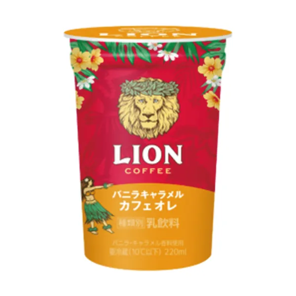 【ひとくちでハワイ気分！】LION COFFEE　バニラキャラメルカフェオレ