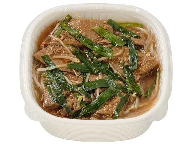 北海道産豚レバー使用　レバニラ丼