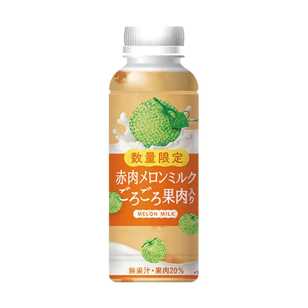 【北海道・東北・関東】赤肉メロンミルク　ごろごろ果肉入り