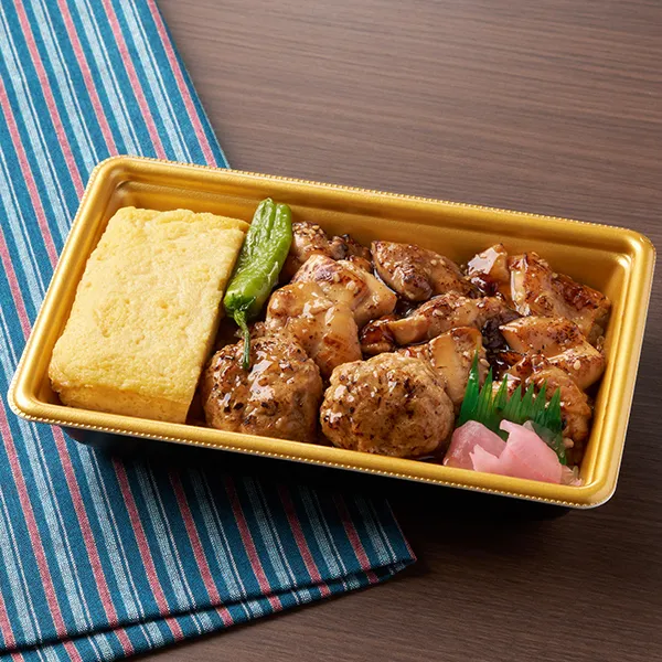 厚焼玉子と炙り焼鳥重