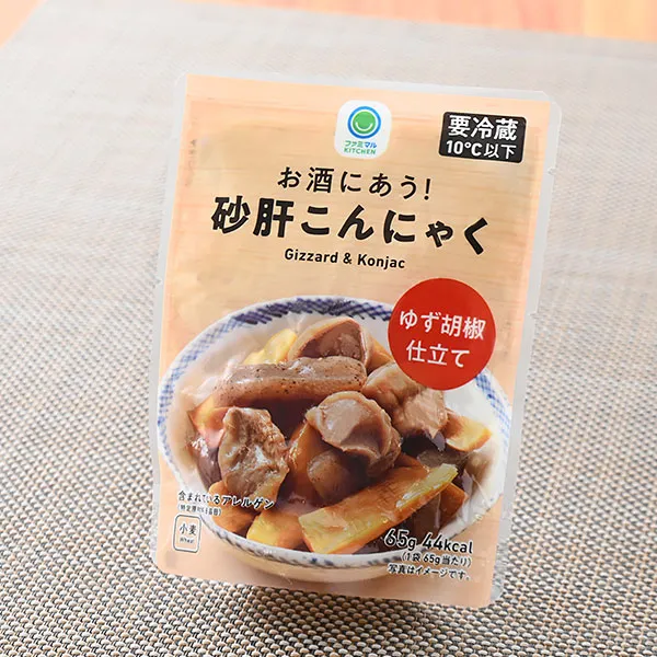 お酒にあう！砂肝こんにゃく