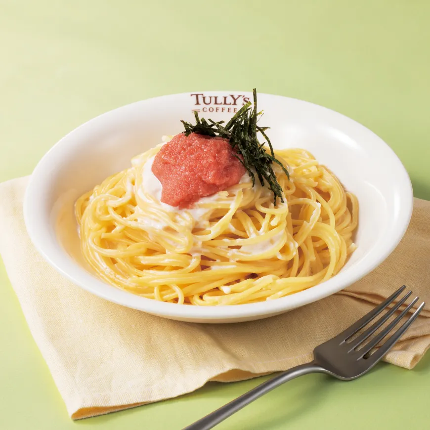 ゆず香るたらこクリームパスタ