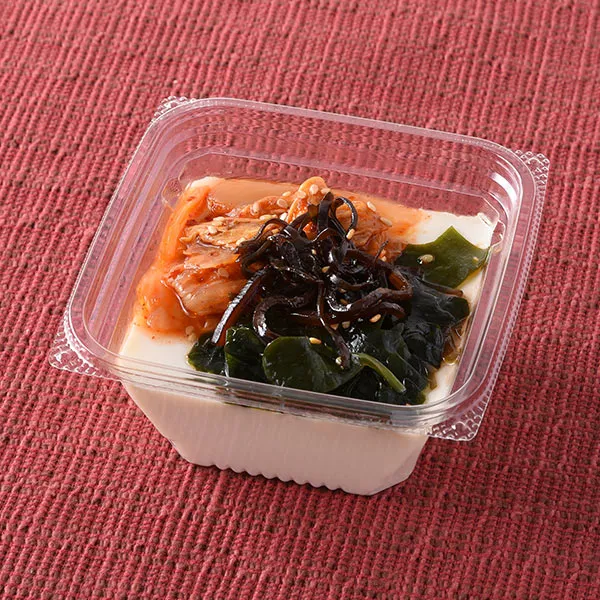 昆布とキムチのとろーり豆腐