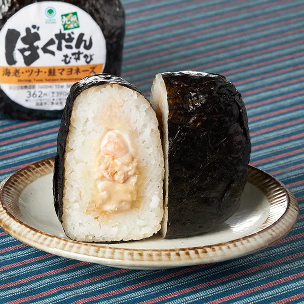 【九州】ばくだんむすび（海老・ツナ・鮭マヨネーズ）