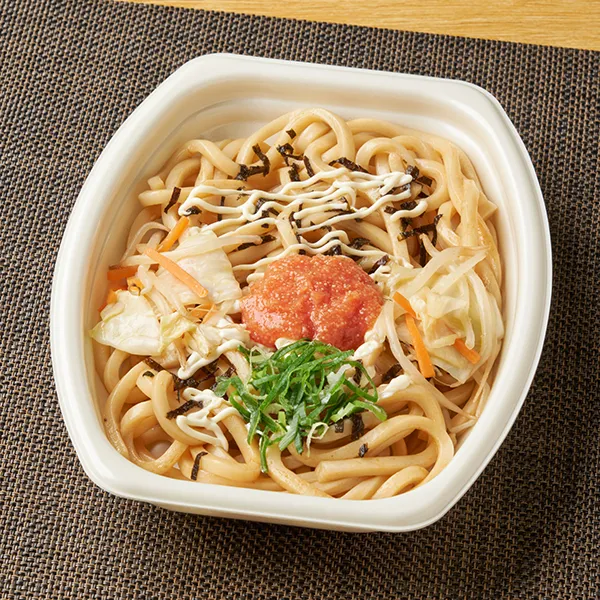 もっちり食感の明太マヨ焼うどん