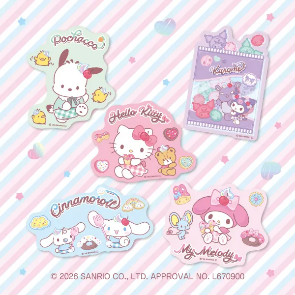 サンリオキャラクターズ　お菓子ステッカー
