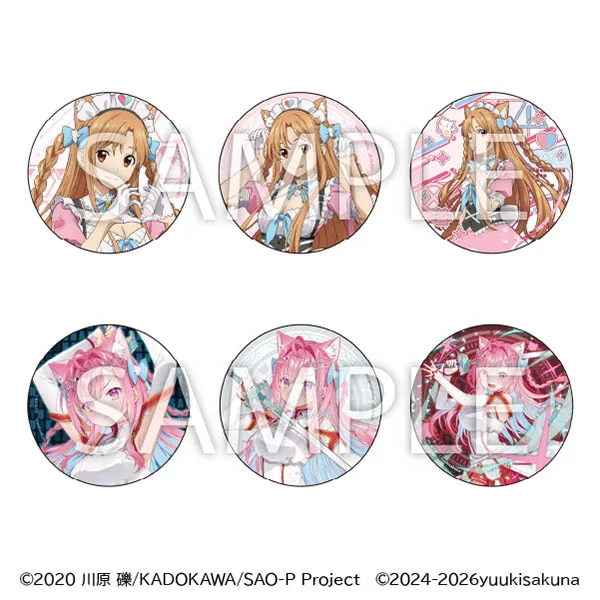 ソードアート・オンライン×結城さくな　トレーディング缶バッジ