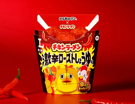 からあげクン　チキンラーメン　激辛ローストしょうゆ味