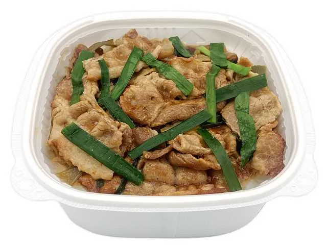 富山県産にら使用　スタミナ豚にら丼