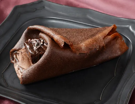 カカオ香るショコラクレープ(ベルギーチョコ使用)
