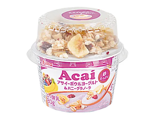 日本ルナ株式会社　アサイーボウルヨーグルト＆ハニーグラノーラ