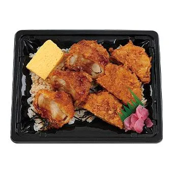 ダブルたれかつ重(鶏&蓮根)大麦入