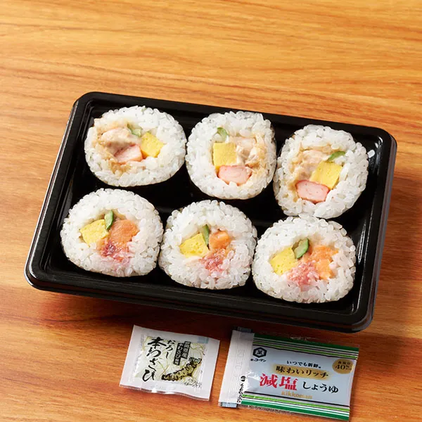 サーモン・まぐろ巻と海老・ツナサラダ巻