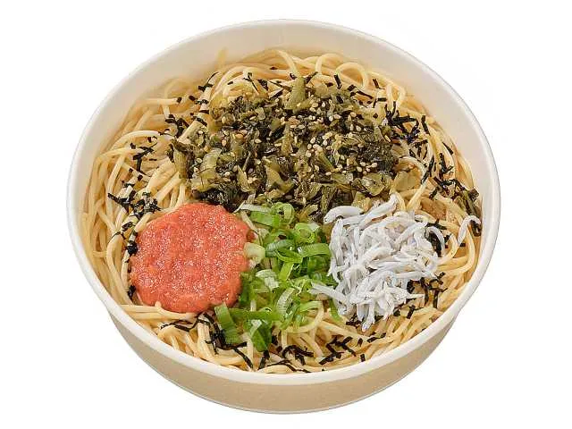 明太子と高菜のピリ辛和風パスタ