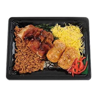 焼きとり&つくね重(大麦入り)