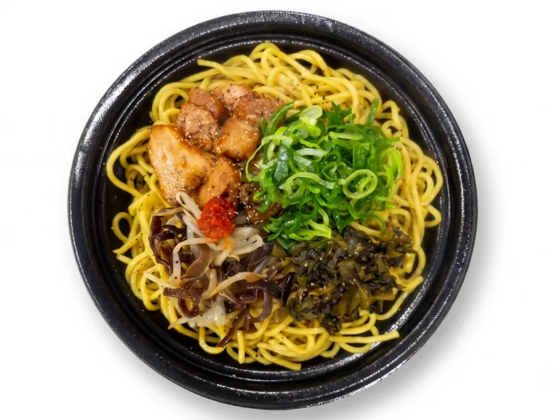 辛味噌の旨み！豚骨醤油まぜそば