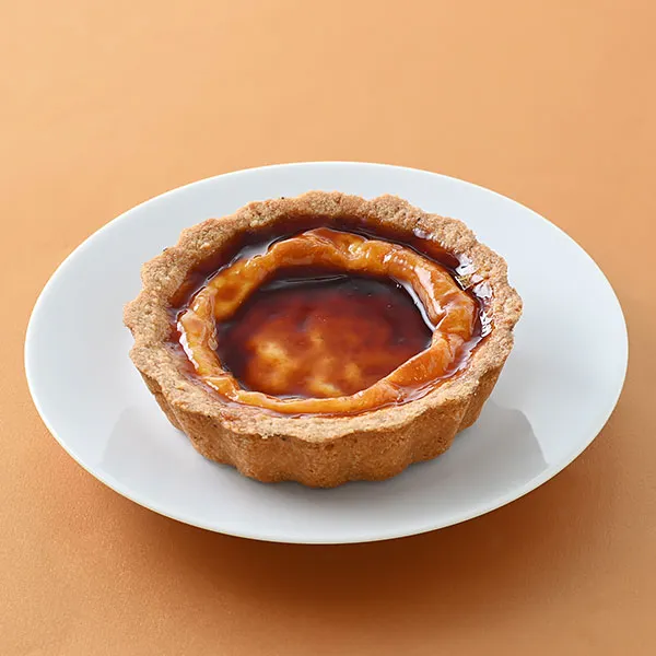 大きな焼きプリンタルト