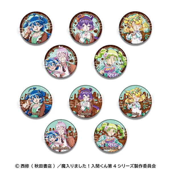 アニメ『魔入りました！入間くん』トレーディング缶バッジ　アクドル×チョコミントver.