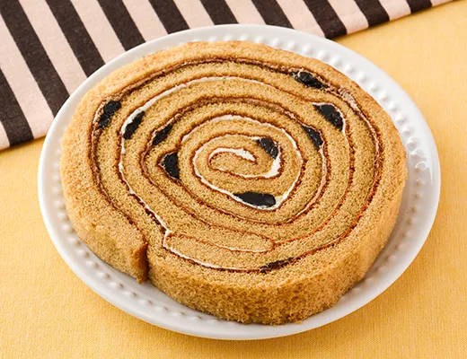 うずまきロールケーキ　コーヒー＆バニラ