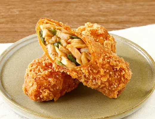チンジャオロースの湯葉巻き