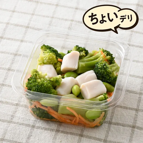 増量　ごま油が香る！ホタテ風味の緑野菜サラダ
