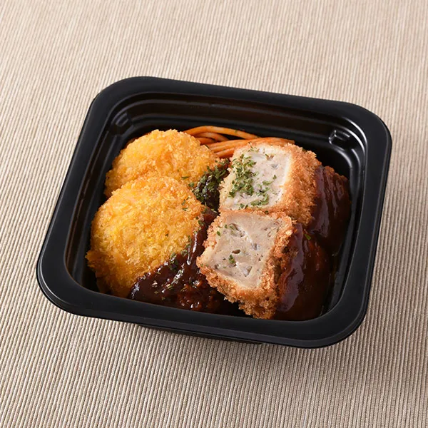 特製ソースで食べる　メンチカツ&コロッケ
