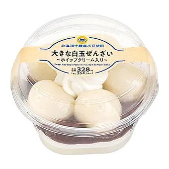 大きな白玉ぜんざい